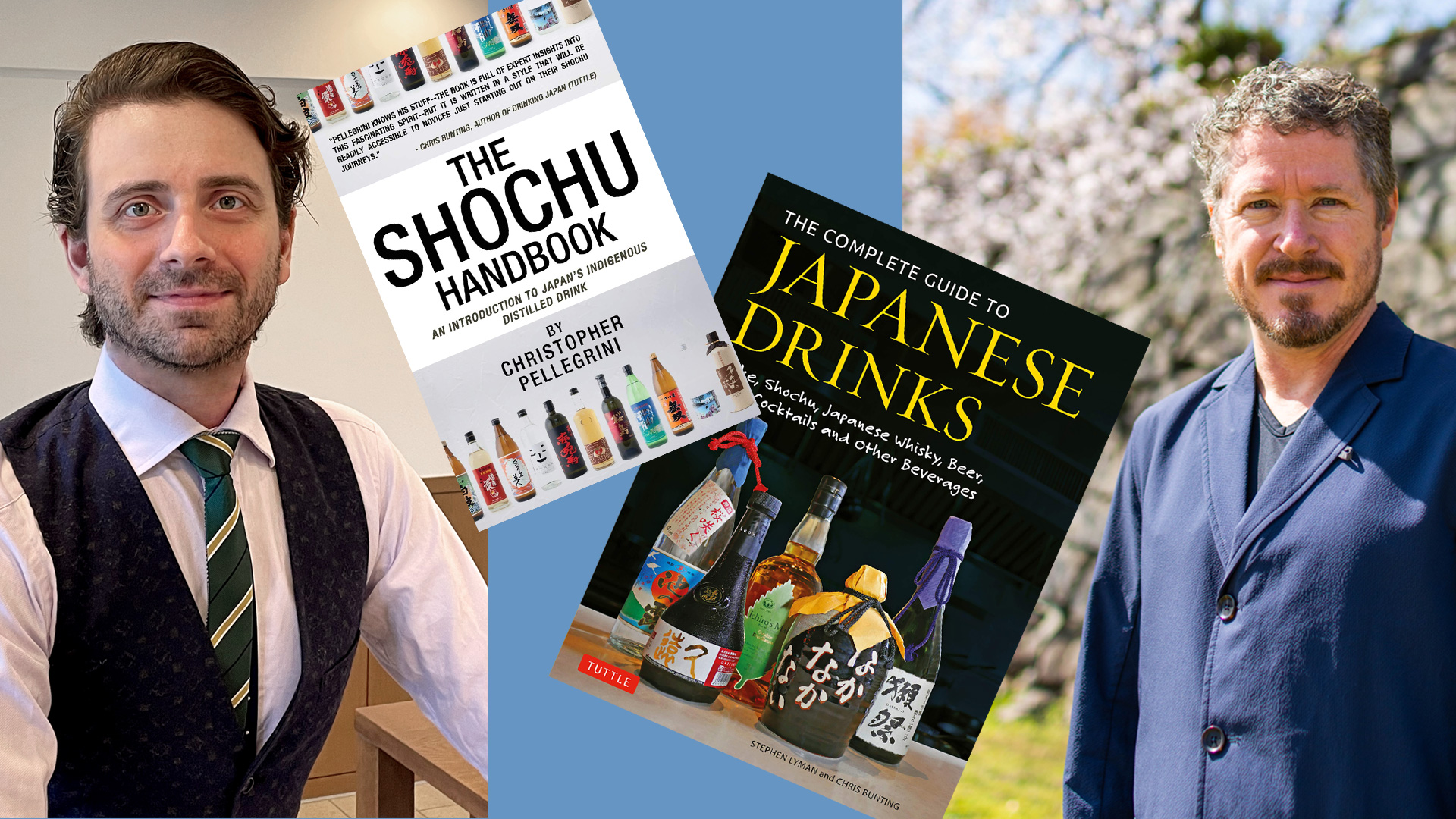 The NOLADrinks Show – Shochu – 2021Ep12 – Shochu authors and experts Christopher Pellegrini and Stephen Lyman with their terrific publications, The Shochu Handbook and The Complete Guide to Japanese Drinks.
